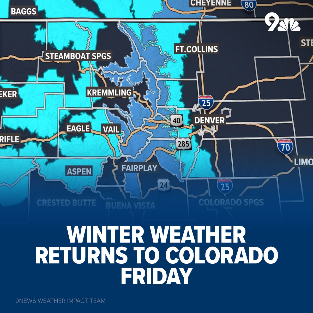 9NEWSWeather's tweet photo. Here's how much snow Denver could see this week: https://t.co/Rs7jAYK735 https://t.co/EDqeUuHBK8