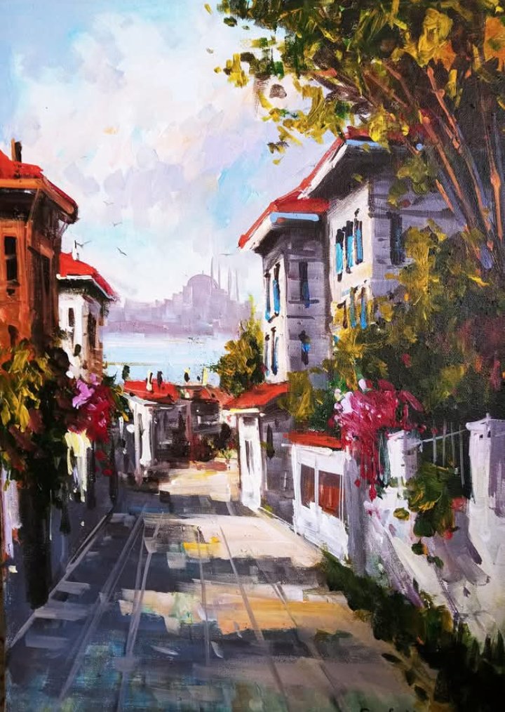 GamesMuni's tweet photo. #manzara #yağlıboya #oilpainting #üsküdar https://t.co/GEKE8Cajfy