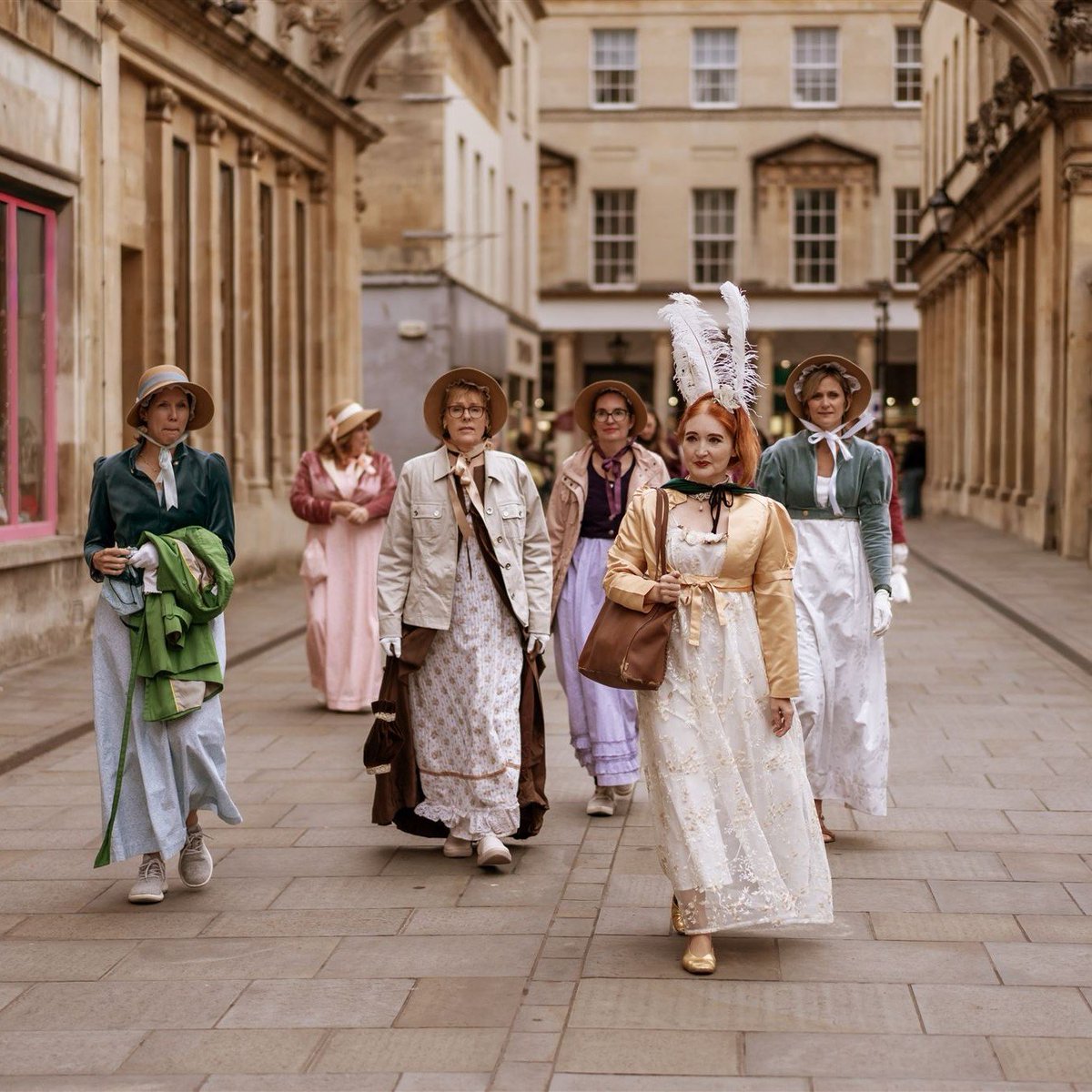 Join me as I take the ladies of the Bon Ton on a Jane Austen or Bridgerton Tour of Bath.  I do general history of Bath tours as well.  We always have a jolly time.  You can dress in Regency costumes too if you wish or simply cruise through Bath in your casual clothes if you like!