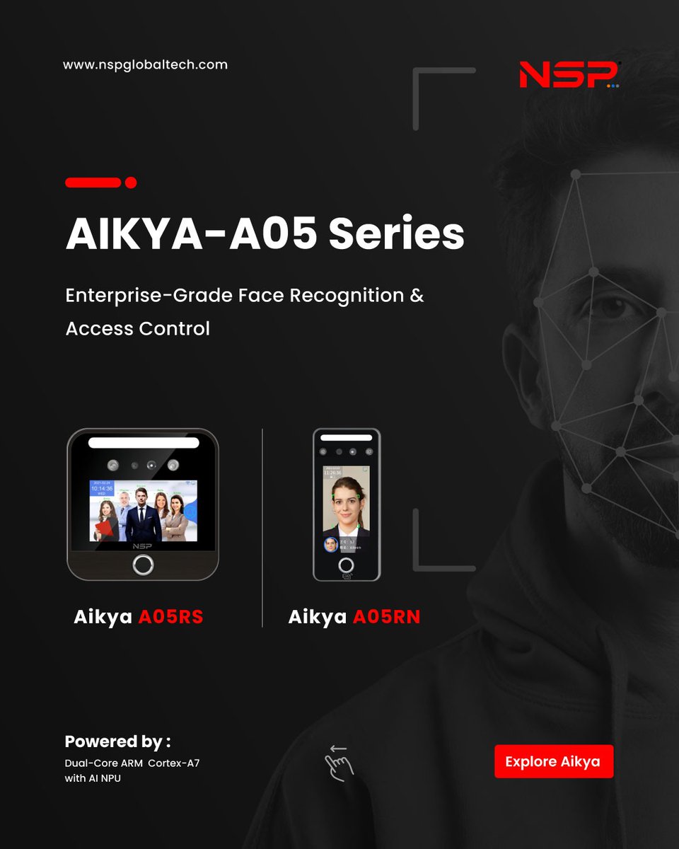 nspglobaltech's tweet photo. The AIKYA-A05 Series simplifies time tracking with reliable biometric attendance designed for everyday business operations.
It reduces errors, improves visibility, and manages employees with confidence.

👉 Book a Demo and digitize attendance effortlessly
https://t.co/tN7E1T6Xjt https://t.co/pY3PuoMmhf