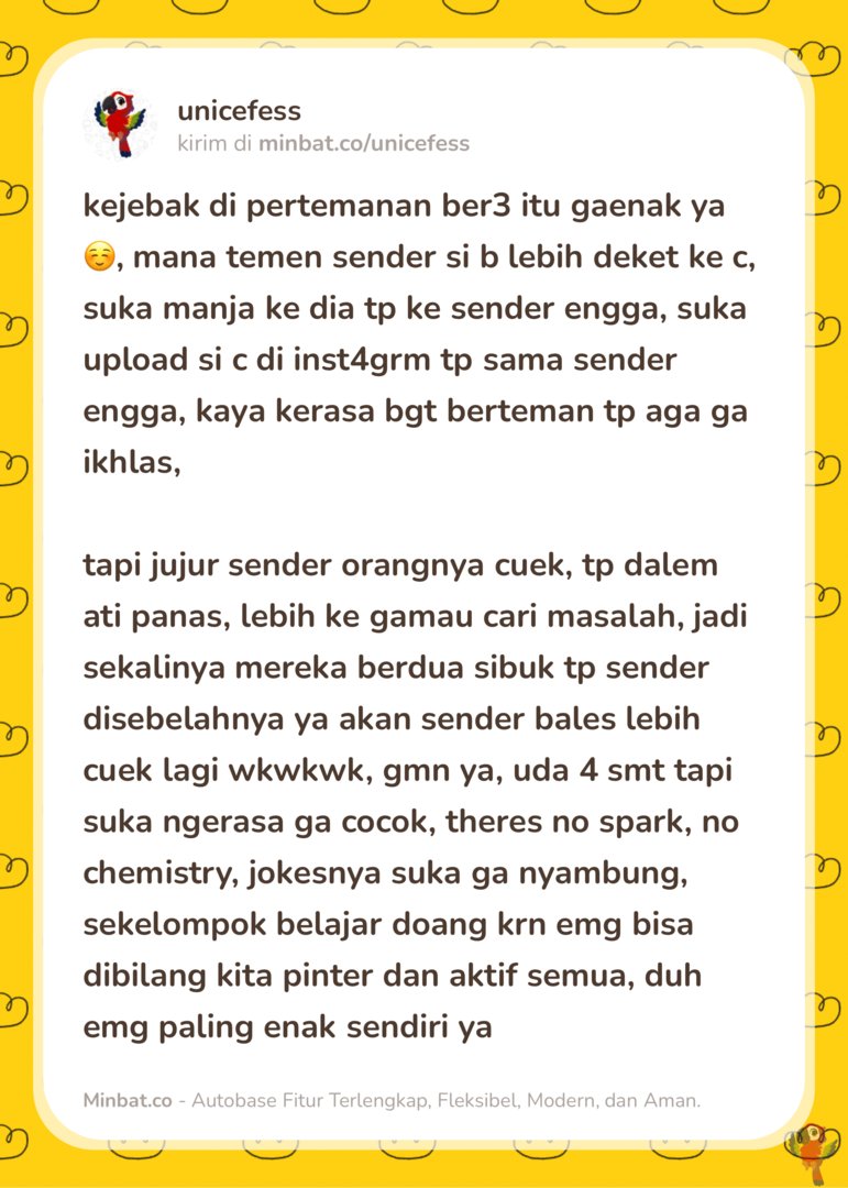 UNNES MENFESS🍌 tweet media