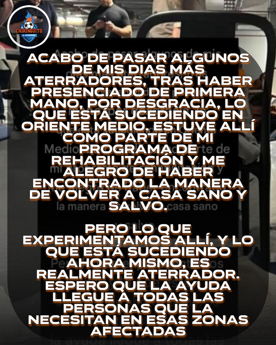😨 El miedo que ha vivido Schar, jugador del Newcastle, en Oriente Medio:

😱 "Lo que experimentamos allí es realmente aterrador".