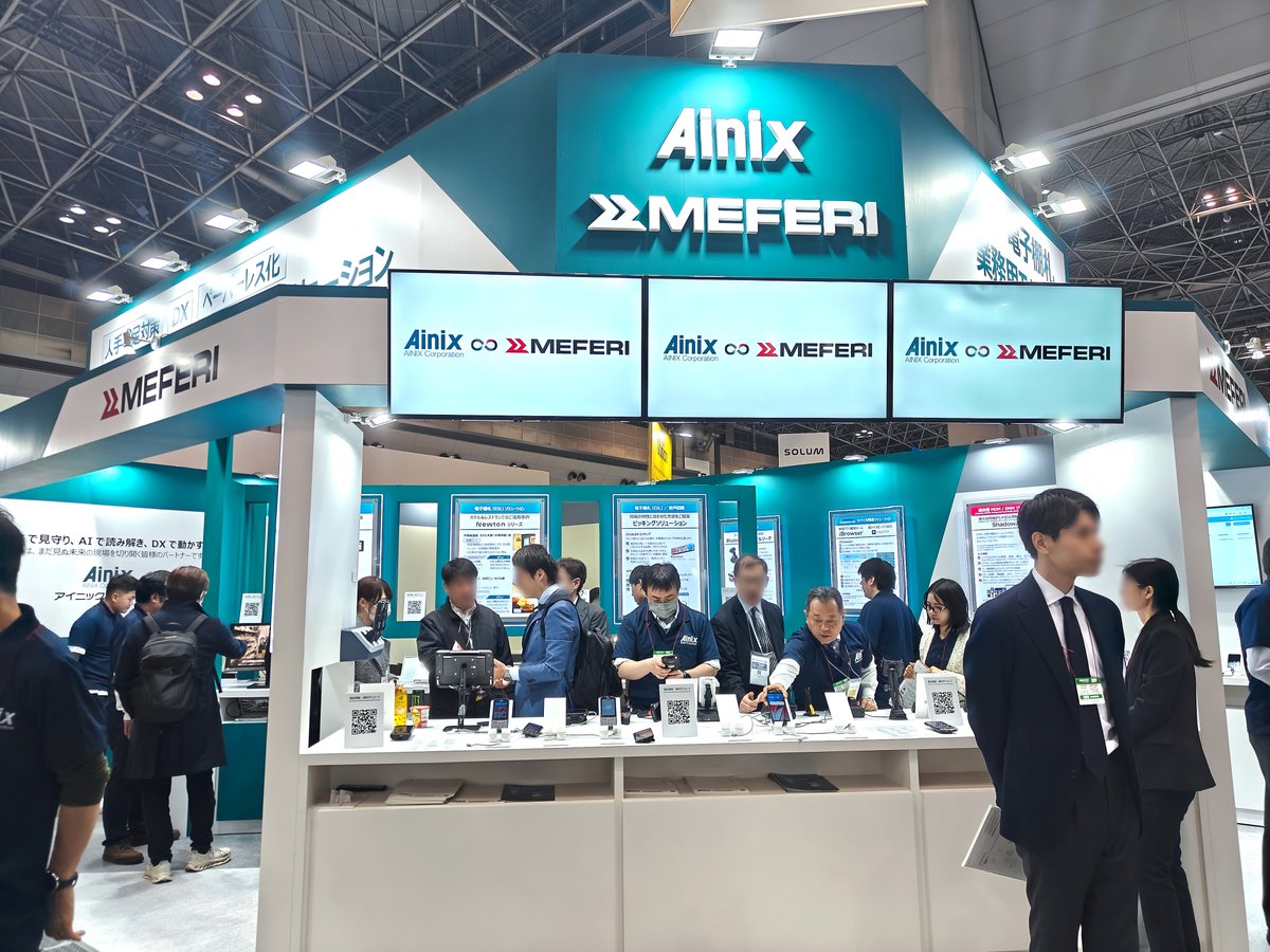 Meferi_Tech's tweet photo. MEFERI at RetailTech Japan 2026
From March 3–6, 2026, MEFERI is participating in RetailTech Japan 2026, one of Asia’s leading exhibitions dedicated to retail information systems and digital transformation technologies.

The event takes place at Tokyo Big Sight and brings together industry leaders showcasing innovations in retail technology, including AI-driven analytics, IoT solutions, digital marketing platforms, payment technologies, and logistics automation.

At the exhibition, MEFERI technologies are presented together with our partner AINIX, a Japanese provider of auto-identification and automation solutions. Visitors can explore how MEFERI’s AIDC devices support modern retail operations, improve data visibility, and enhance operational efficiency.

📍 Tokyo Big Sight, Tokyo
📅 March 3–6, 2026

#MEFERI #MEFERIExhibits #RetailTechJapan2026 #AIDC #RetailInnovation #RetailTechnology