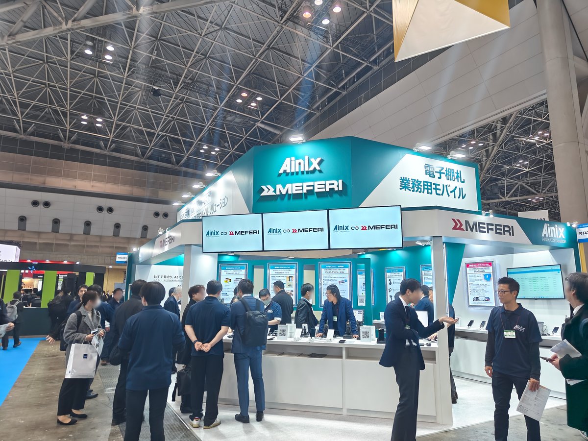 Meferi_Tech's tweet photo. MEFERI at RetailTech Japan 2026
From March 3–6, 2026, MEFERI is participating in RetailTech Japan 2026, one of Asia’s leading exhibitions dedicated to retail information systems and digital transformation technologies.

The event takes place at Tokyo Big Sight and brings together industry leaders showcasing innovations in retail technology, including AI-driven analytics, IoT solutions, digital marketing platforms, payment technologies, and logistics automation.

At the exhibition, MEFERI technologies are presented together with our partner AINIX, a Japanese provider of auto-identification and automation solutions. Visitors can explore how MEFERI’s AIDC devices support modern retail operations, improve data visibility, and enhance operational efficiency.

📍 Tokyo Big Sight, Tokyo
📅 March 3–6, 2026

#MEFERI #MEFERIExhibits #RetailTechJapan2026 #AIDC #RetailInnovation #RetailTechnology
