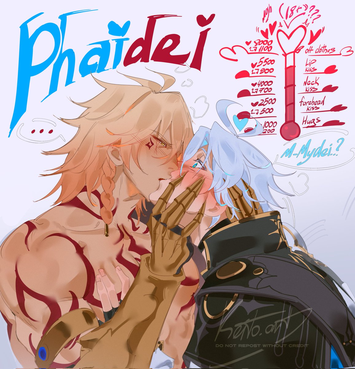 Keitoart1's tweet photo. Dinner is served😋

#phaidei #painon #Mydei #HonkaiStarRail https://t.co/9dzKx9AmIY