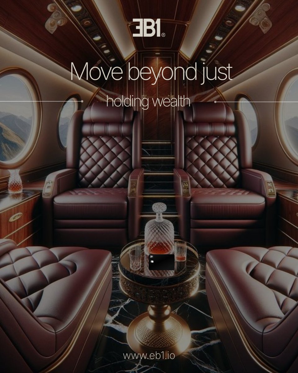 eb1_official's tweet photo. If your wealth isn’t liquid, it’s just data on a screen.
Crypto should be used, not only held. EB1 makes digital wealth practical at the moment it matters.
Request access at https://t.co/fEoIrWmAZY
#EB1 #EB1card #EB1app #utility #EB1membership #luxuryLifestyle #concierge #travel