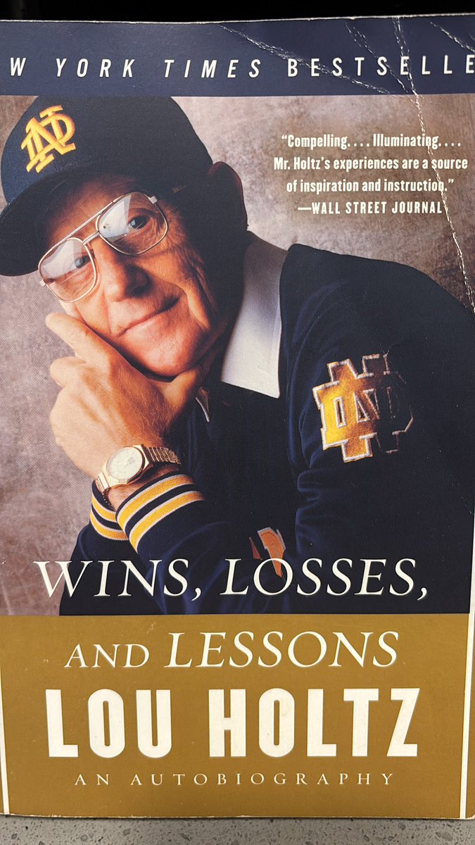 BearStrength210's tweet photo. This book changed my life…sad day yesterday…☘️💚🏆💛 RIP 
Grew up watching this legend coaching my favorite college football team…you will be missed, Coach!!! https://t.co/YXPBGJ1l5y