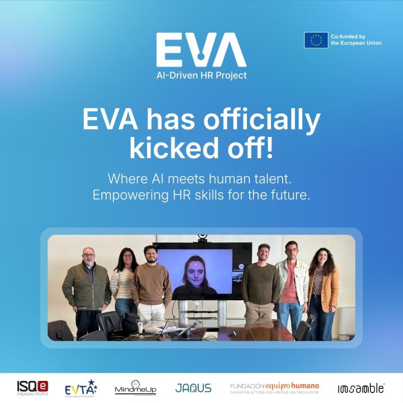 👥 Buscamos la opinión de PYMEs en España

En el proyecto EVA analizamos cómo la IA está cambiando la gestión del talento y los RRHH

📊 Participa en nuestra encuesta para empresas:
👉 forms.gle/iYrfeiBxmqGnCx…
⏱️ Te llevará 5 minutos

#ArtificialIntelligence #HR #DigitalSkills