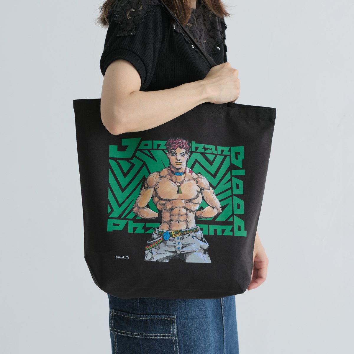 ジョジョ展 吉良吉影 手首総柄トートバッグ 4部 荒木飛呂彦 JOJO ⭐THE☆JOJO WORLD 商品紹介⭐ ／ 荒木飛呂彦描き下ろしイラスト