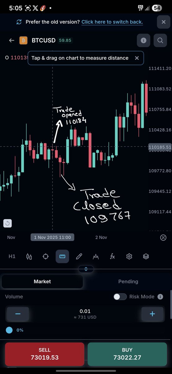 pj935591's tweet photo. @LewisM_IF 
Here i qoute from th official FAQ page.
"You may not risk more than 1% of your starting account balance at any time in one trade idea"

Now pls look at screenshot of the chart where do you see the rule being breached?

Price of the asset never near to the 1% threshold https://t.co/D2sVM0sW3E