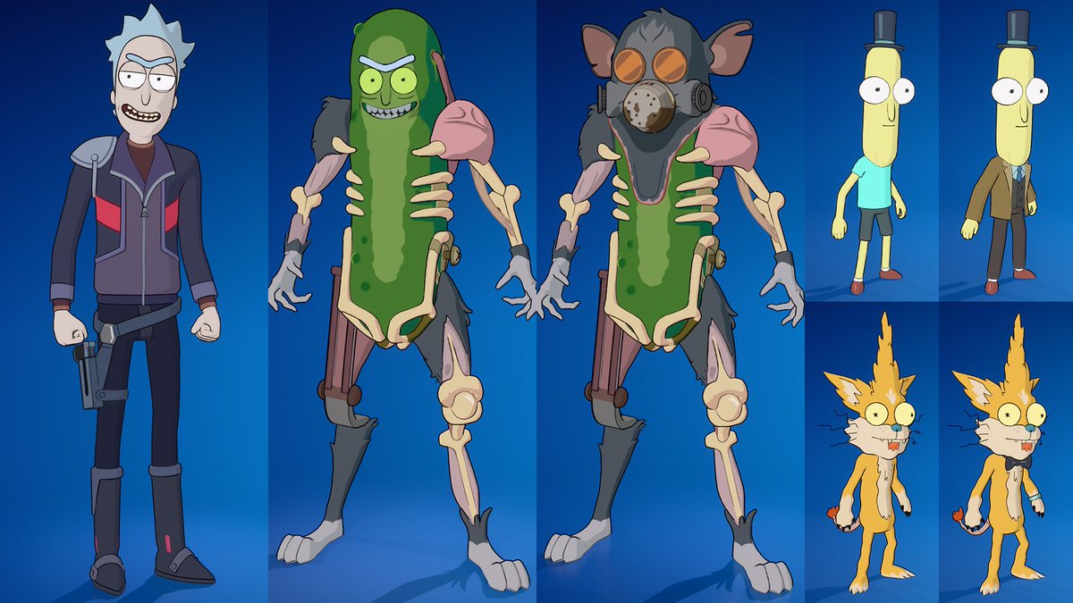 HYPEX's tweet image. ALL NEW RICK &amp;amp; MORTY FORTNITE SKINS, SIDEKICKS &amp;amp; STYLES

DROPPING TOMORROW