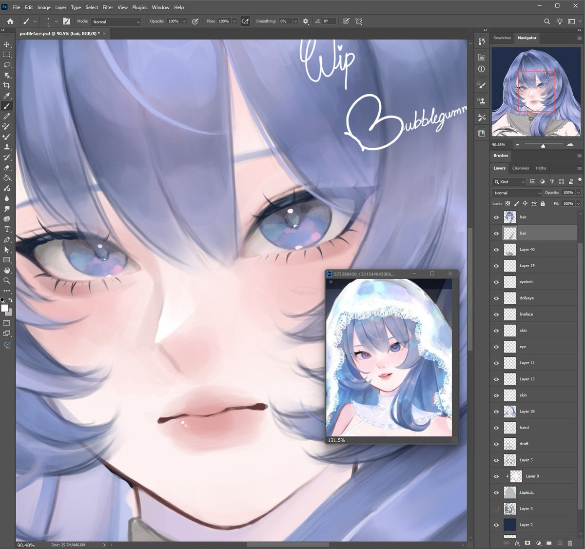 BUBBLEGUMMmi's tweet photo. WIP --- OC Headshot scale --- https://t.co/LFJoiHg8zd