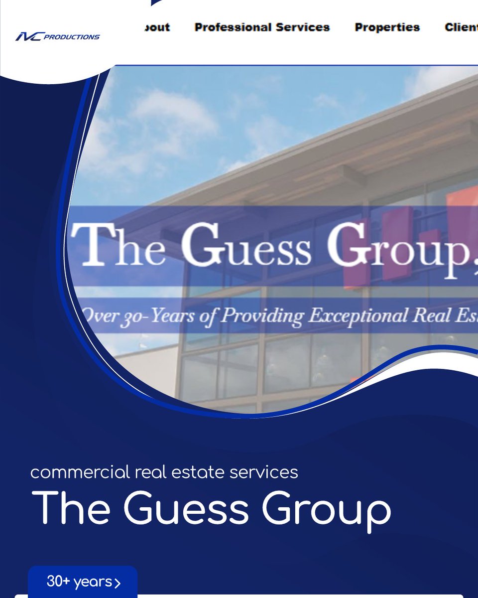 ichestnut's tweet photo. For over 30 years, The Guess Group, Inc. has been a trusted source for  outstanding commercial real estate services! Their team of skilled professionals is dedicated to enhancing value for all clients.  

Discover more: https://t.co/CGr3fkjyBL 🌟

Website and maintenance by IVC. https://t.co/buuRGyNGIm