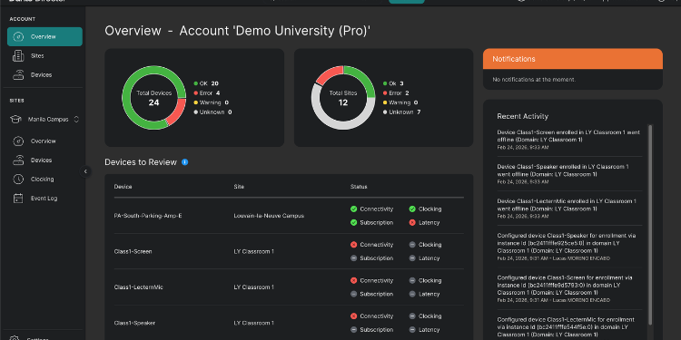 spinworkz_SIA's tweet photo. Audinate launches a web-based platform that lets IT teams monitor, manage, and secure thousands of Dante devices from anywhere: https://t.co/NKfhNcn02x
#RemoteManagement #DigitalAudio #ITTeams #TechSolutions #WebPlatform #DeviceMonitoring #AudioNetworking #ITSecurity https://t.co/3SVopza9km