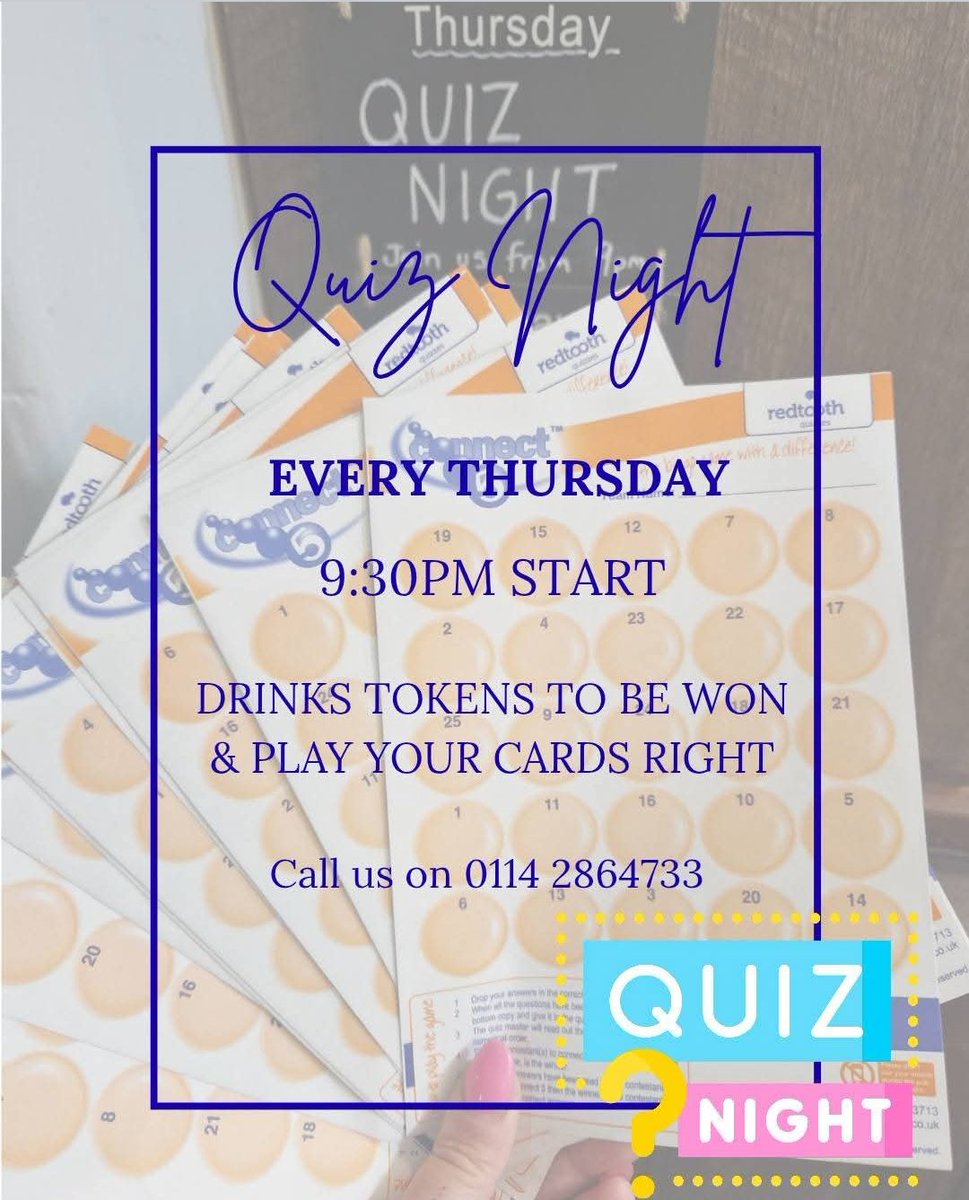 ShoulderofMutt's tweet photo. Get your teams together for our Thursday Quiz Night! Why not pop in &amp; enjoy a delicious meal before the quiz starts!
What's on today....
👉 Lunch menu 12-4pm - 2 meals for £18
👉 Evening menu 4-8pm
👉 Weekly quiz night starting at 9:30pm
👉 Reserve your table on  0114 2864733 https://t.co/F4itRf72ic