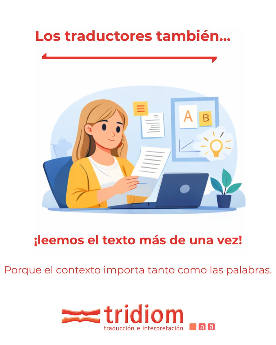 tridiom's tweet photo. 📢 2026 y mucha gente sigue teniendo dudas de nuestra profesión. Os contamos lo que pasa entre bambalinas 😊

#lostraductorestambién #traducción https://t.co/9rWmMcAY6l
