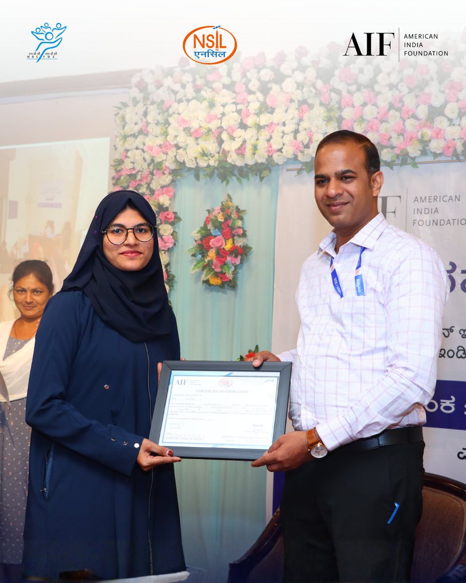 AIFoundation's tweet photo. In Yadgir, #Karnataka, @nbcfdc and @NSIL_India partnered with AIF's MAST initiative and supported 200 rural women from OBC communities and families earning ₹1 lakh to enable sustainable income pathways. The valedictory saw NSIL and Zilla Panchayat reps. Stay tuned #IWD2026 #SDG8 https://t.co/65GhKd4OyS