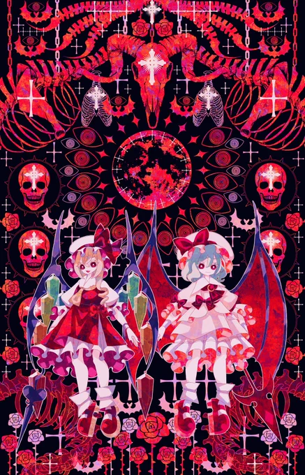 ✟-破紅-✟ #東方Project #レミリア・スカーレット #フランドール・スカーレット