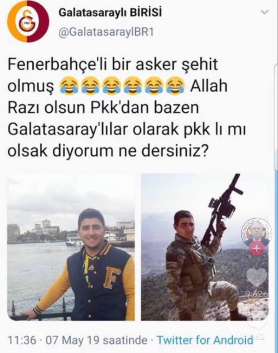“Vatanını satar ama Galatasarayı satmaz”
Bu boşuna söylenmiş bir söz değil bunlar galatasaray için her şeyi satar hatta vatanlarını bile.

İşte vatanını satan bir şerefsiz ve namussuz.

Bu zihniyet bu toprakları “VATAN” yapan tüm değerlere düşmandır ve “Beka Sorunu”dur.