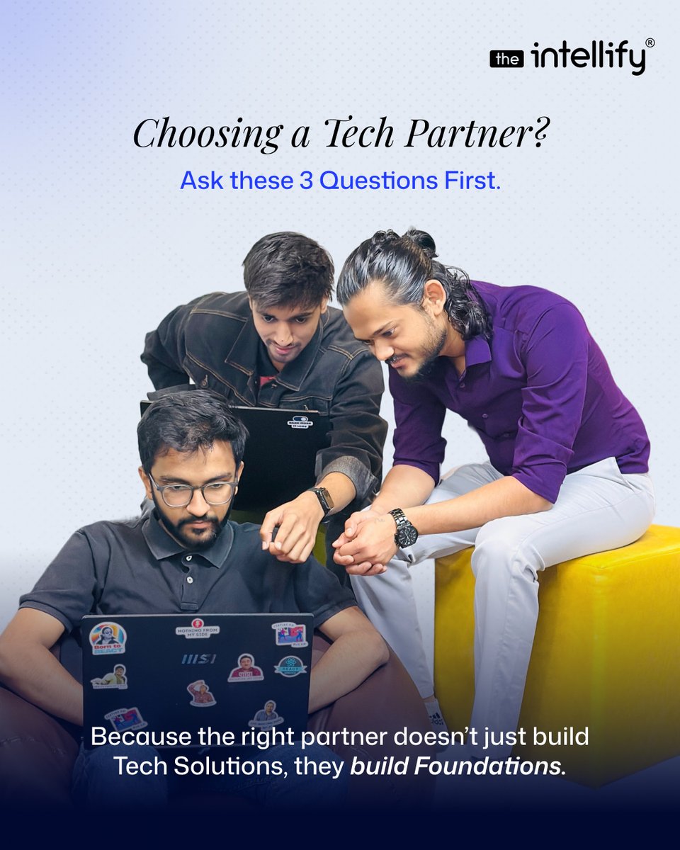 TheIntellify's tweet photo. Real tech partners don’t just ship.
They build foundations.
- @TheIntellify 

#TechPartners #Startups #TheIntellify #BuildForScale https://t.co/fsjxBnMY55
