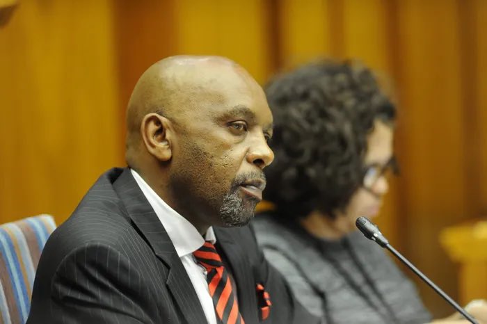 [FORMER MEMBER OF PARLIAMENT SENTENCED TO SEVEN 7 DIRECT IMPRISONMENT]

The Johannesburg High Court sentenced the former MP, Vincent Smith to 7 years direct imprisonment after reaching a plea and sentence agreement with the state. 

He pleaded guilty to charges that include the
