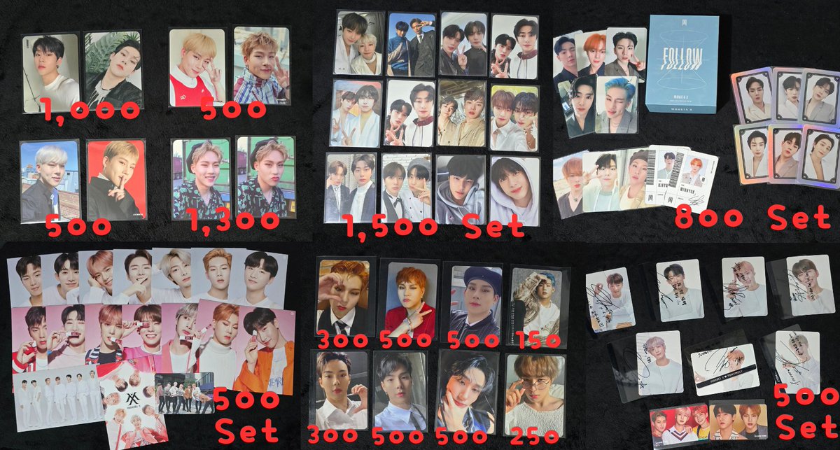[HELP RT] wts lfb

Monsta X Photocards 

— 5 days reservation
— free Lsf for purchase over 2,000 PHP

Dm to order 😊🍀

MOP: Gcash, BPI, UB, Paypal, Wise
MOD: J&amp;T, Overseas shipping available via registered mail (post office)

tags: Monsta X Shownu Wonho Minhyuk Kihyun Hyungwon