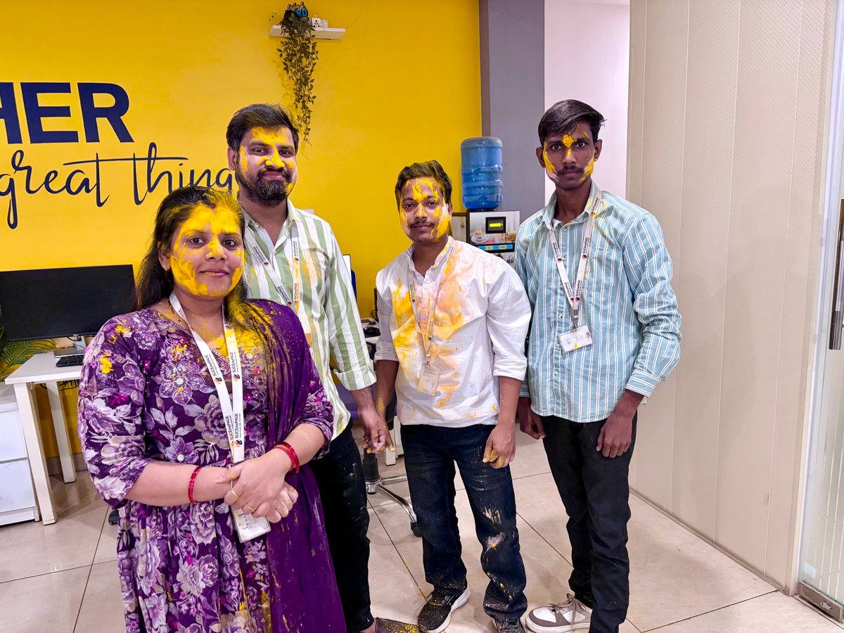 SLICEmyPAGE's tweet photo. A few colorful moments from our Holi celebration at the office. 🌈

Great memories, lots of smiles, and a wonderful time with the team. Festivals like these make the workplace even more special.

Happy Holi!

#Holi2026  #TeamMoments #HappyHoli  #FestivalOfColors #SLICEmyPAGE https://t.co/r99AqdMBj9