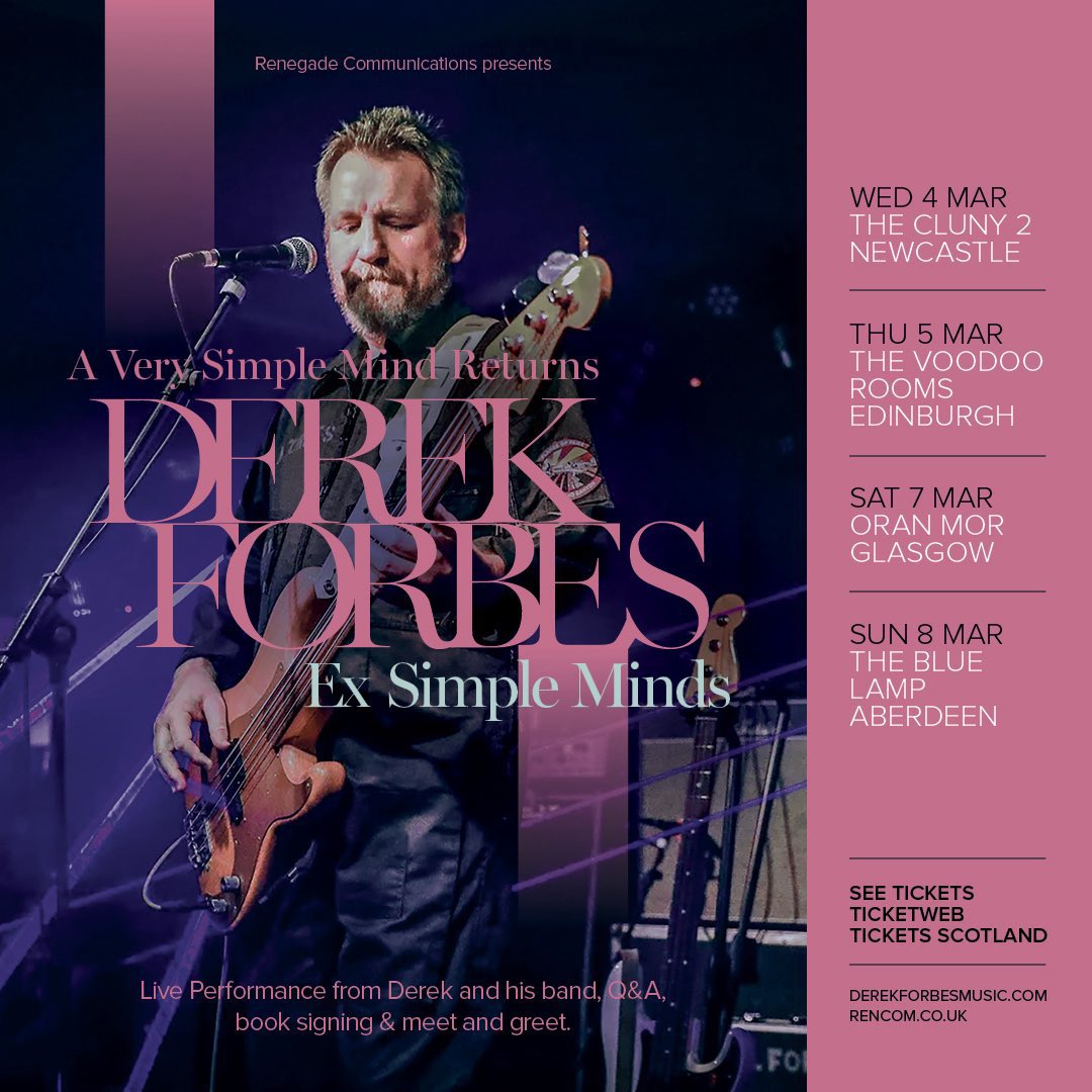 NYcheesy's tweet image. Sad to hear that #DerekForbes 🎸has had to cancel tonight’s gig in Edinburgh. Get well soon Derek and here’s one of his finest moments imo. 

#SimpleMinds
‘The American’
 (Live Dortmund 1984)

youtu.be/p7CKOzrDLio?si… via @YouTube