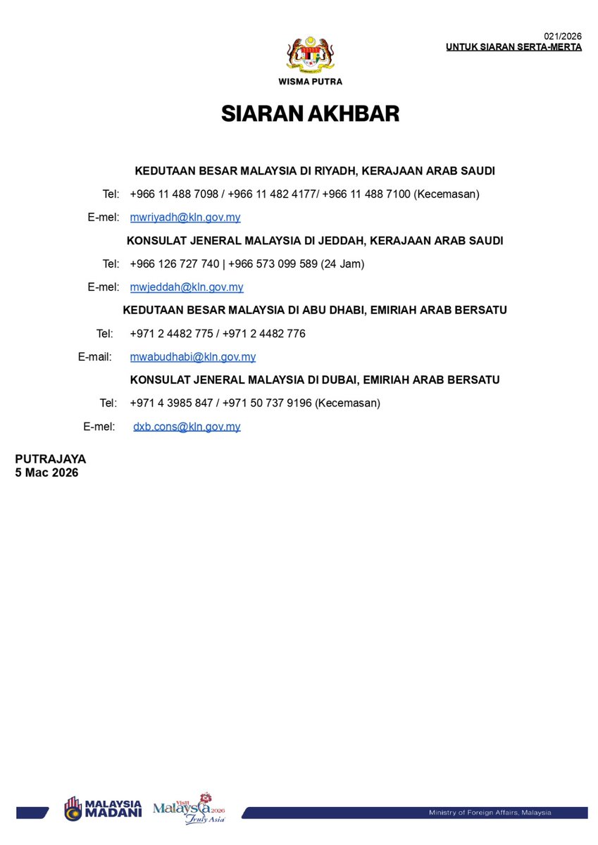 Wisma Putra tweet media