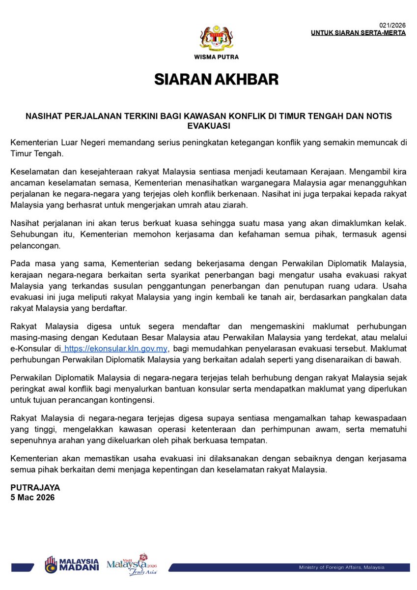 Wisma Putra tweet media