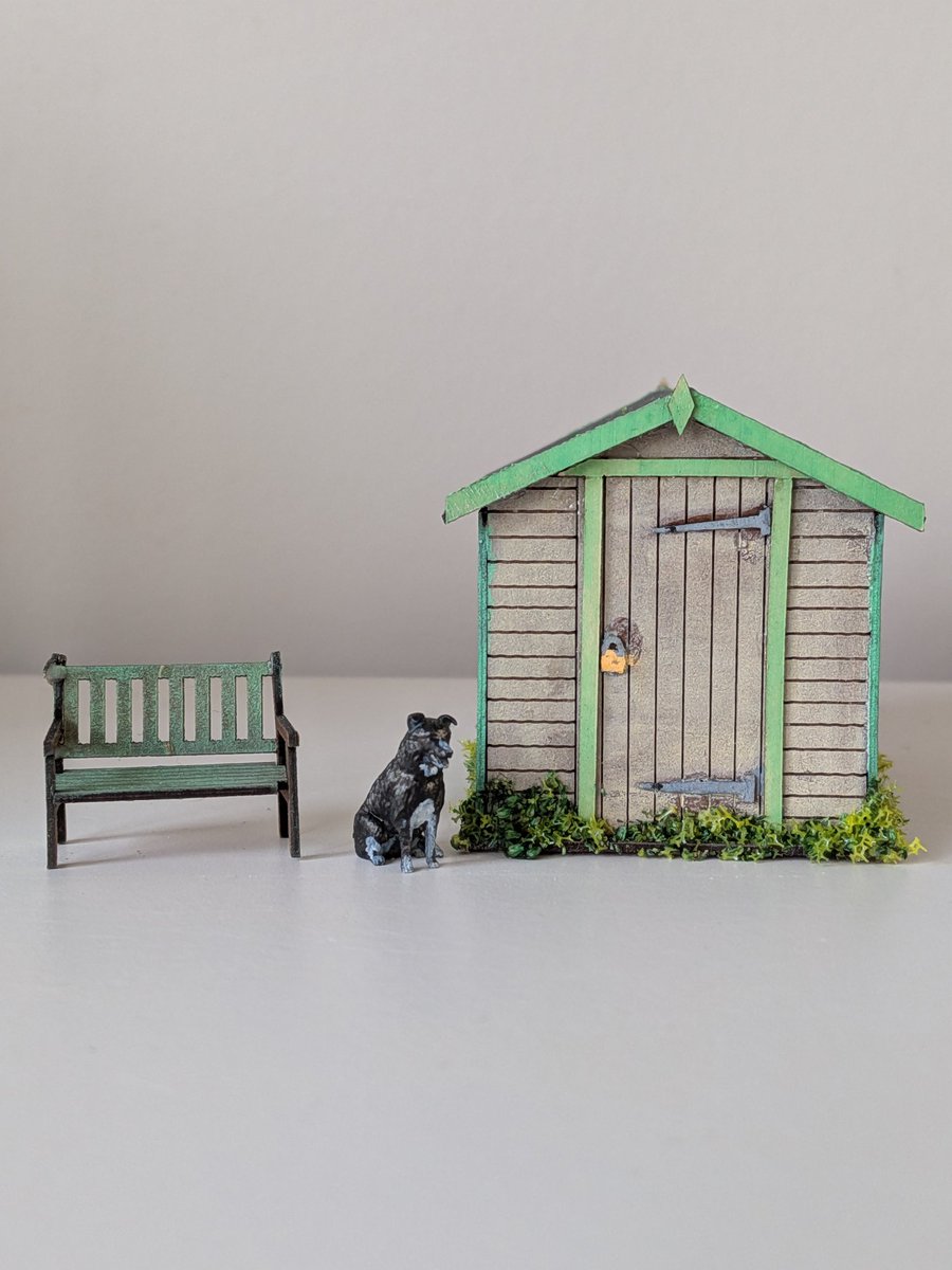1wrightjojo's tweet photo. It did indeed take some time Lee @lnr_models but Hi from little shed! 💖🏡 https://t.co/n0fpxFZMJr