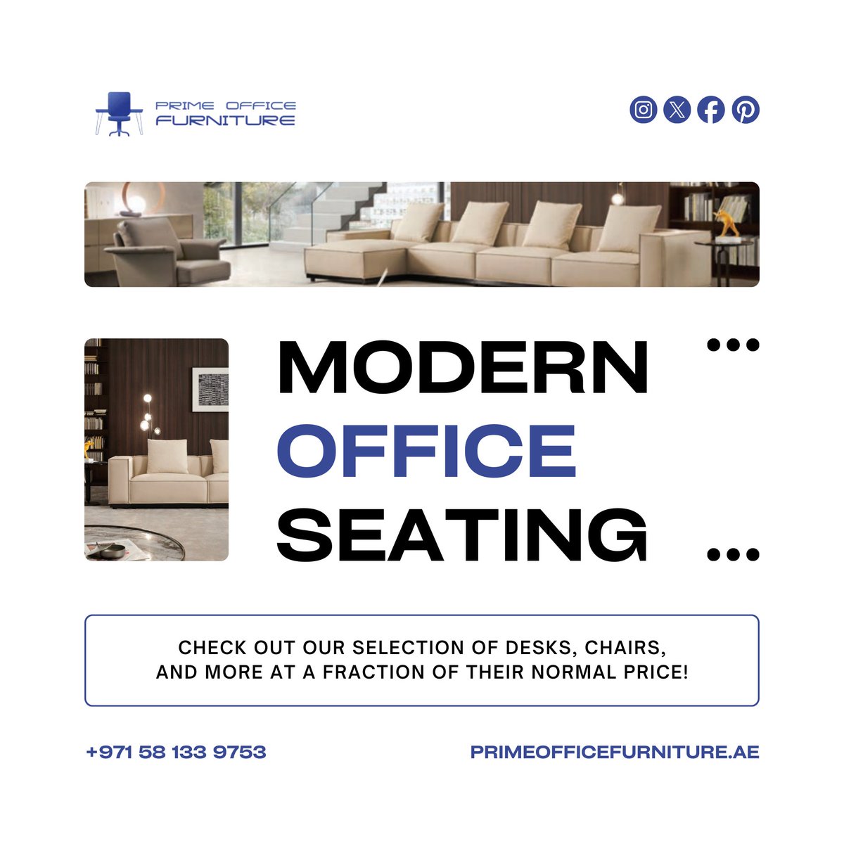 office_pri81964's tweet image. Modern Office Seating!

Contact Us: +971 58 133 9753
Website: primeofficefurniture.ae

#Primeofficefurniture #modernoffice #officeseating #WorkplaceComfort #OfficeFurnitureDubai #WorkspaceDesign #DubaiOfficeFurniture #viral