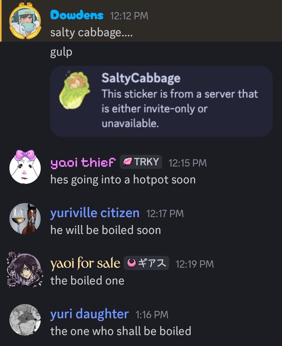 whats happening in dowdens' server