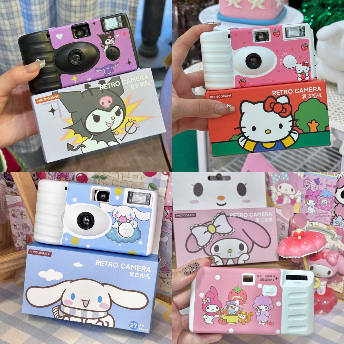 dustyypre's tweet photo. กล้องฟิล์มใช้แล้วทิ้ง Sanrio ราคาดีม้ากกก✨

📷 18 รูป ราคา 690 บาท
📸 27 รูป ราคา 790 บาท
เดินทางฟรี 📨 มัดจำ 300

สั่งซื้อทักdm ได้เลยค่า
รอสินค้า 7-15 วัน

#พรีจีน #พรีออเดอร์จีน #ตลาดนัดsanrio #ตลาดนัดซาริโอ้ https://t.co/paOwltnBsQ