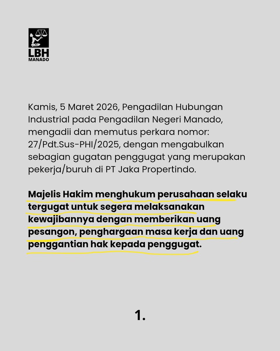 Lembaga Bantuan Hukum Manado tweet media