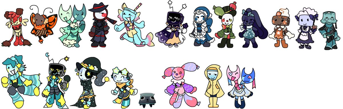 fortiecore4ever's tweet photo. dw skin redesigns cause I don't like most of them to be honest . i can't fathom how ugly they are to me i'm so sorry . #dandysworld https://t.co/ZjbOtG9qwk