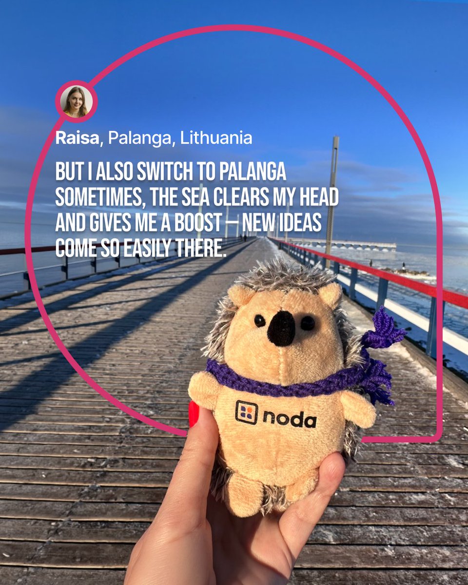 Nodapayments's tweet photo. Our open banking connections span borders – and so does our team! This week Hedgie 🦔 visits our colleagues in ES, PL and LT: from offices to home setups, there’s more than one way we make work… work.

#NodaTeam #RemoteCulture https://t.co/j7AmFcU1RD