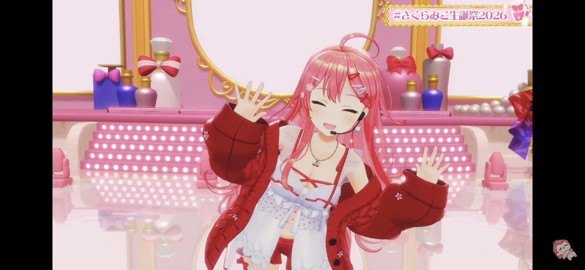 Neusu_ama's tweet photo. にゃっはろ～！！！！🌸🌸🌸🌸🌸🌸
最初から最高にかわいくて最高にアイドルで歌もダンスもうまくて涙腺崩壊！！😭😭😭😭
#さくらみこ生誕祭2026 https://t.co/L9zgPLfMxN