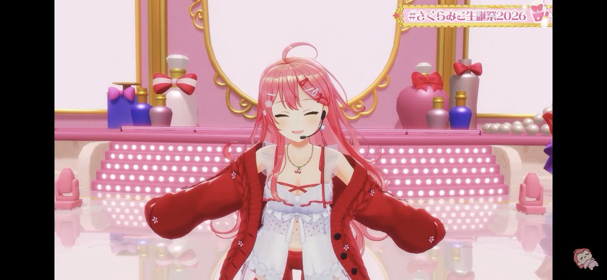 Neusu_ama's tweet photo. にゃっはろ～！！！！🌸🌸🌸🌸🌸🌸
最初から最高にかわいくて最高にアイドルで歌もダンスもうまくて涙腺崩壊！！😭😭😭😭
#さくらみこ生誕祭2026 https://t.co/L9zgPLfMxN
