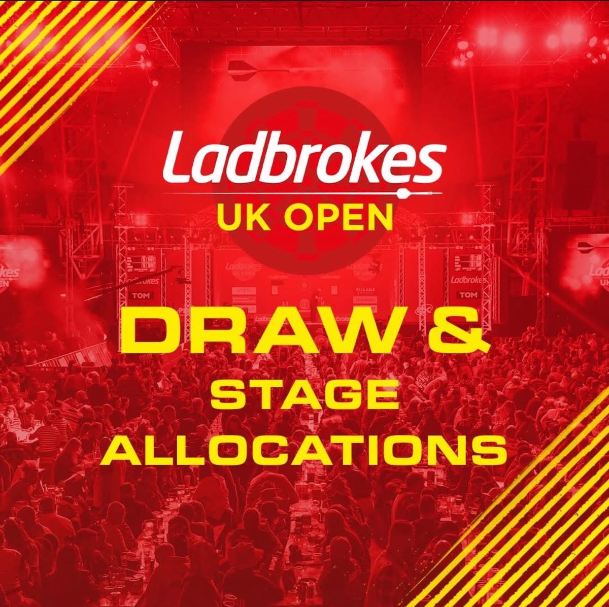GregRitchie180's tweet photo. 🎯@Ladbrokes UK Open – Minehead🏆🎯

Greg begins in R2, facing the winner of Leek vs Sharpy on Stage 3👀

Last year he won R1 &amp; R2 before losing to Doets, hoping for a deeper run this time!

📺 ITV (Stage 1) | PDCTV (Stages 2–8)
▶️ 11am Friday

@UnicornDarts 
@DunveganDarts https://t.co/GV5pisZ5xd