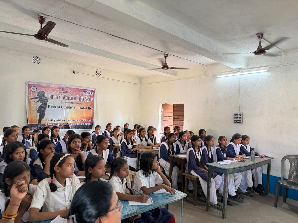easterncoal's tweet image. Special thanks to our dedicated volunteers — Ms. Sumedha Bharti, Namita Majhi Soren, Nilu Das, Poulami Mukherjee, and Suman Beldar — for making the event a success.
Together, we continue to inspire, educate, and empower the next generation.
#ECL #TeamECL #CoalIndia