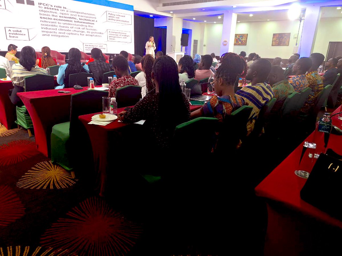 UNUINRA's tweet photo. @IPCC_CH in Accra, 🇬🇭

In an outreach event yesterday with co-organizers @EPA_Ghana,Prof. Fatima Denton(Director, @UNUINRA) highlighted:

"Adaptation is not only about infrastructure,finance,or indicators -
it is also about who defines the problem &amp; whose lives are made visible." https://t.co/sW58vICNzJ