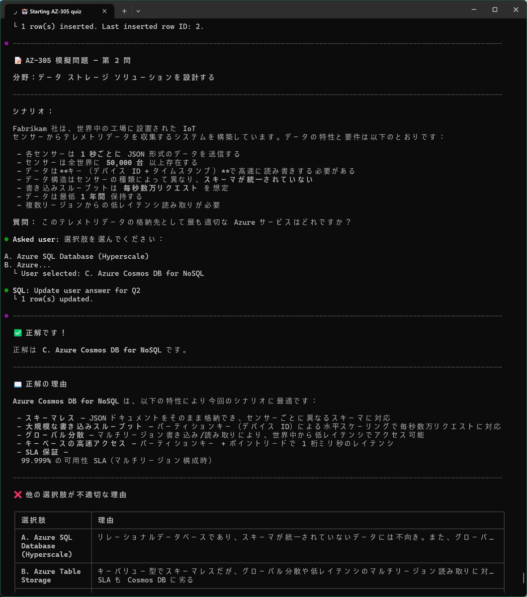 AZ-305 を6月末までに取らないといけないので重たい腰を上げて勉強を