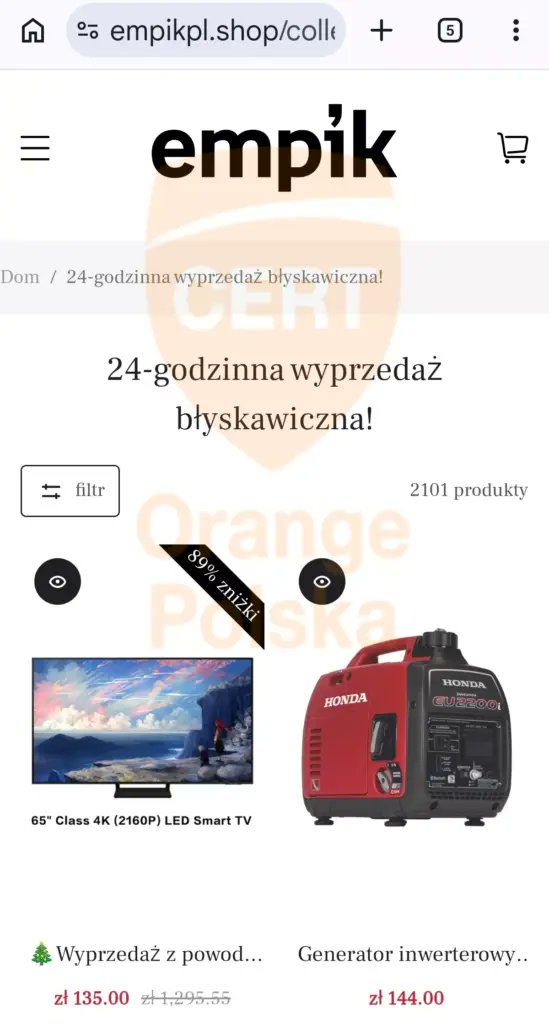 CERT Orange Polska tweet media