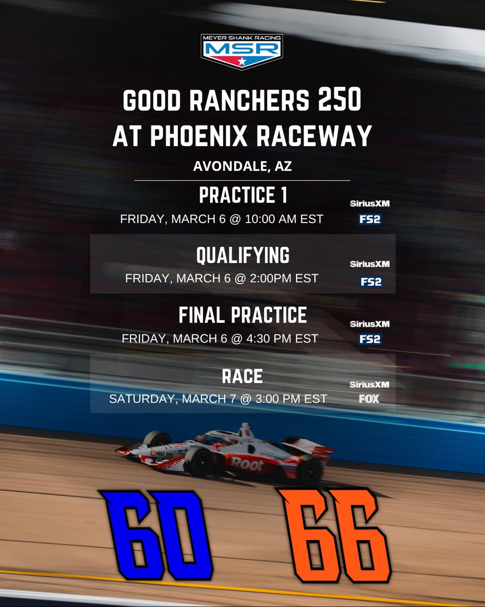 MeyerShankRac's tweet photo. Let’s turn left 🌵

#INDYCAR https://t.co/xU0zIpCTNZ