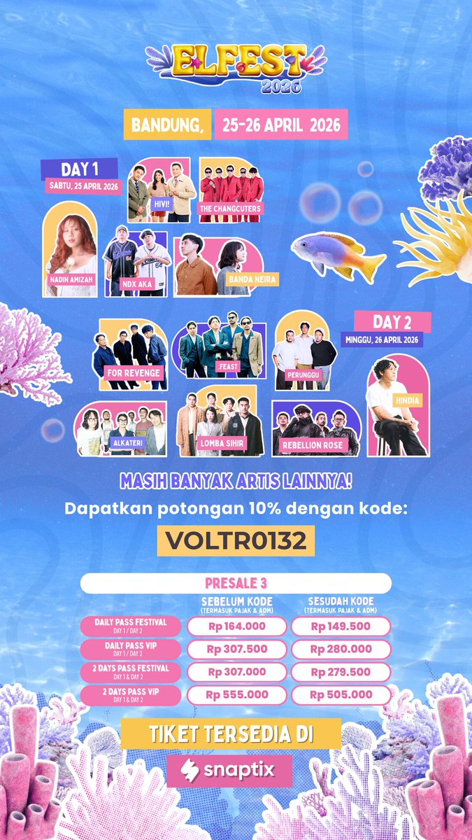 aamay_'s tweet photo. #wts #konserbandung #elfest
ayooo guyss pake voucher aku plsss, lumayan banget potongan 10%😋😋 https://t.co/ewvsXqlhA4