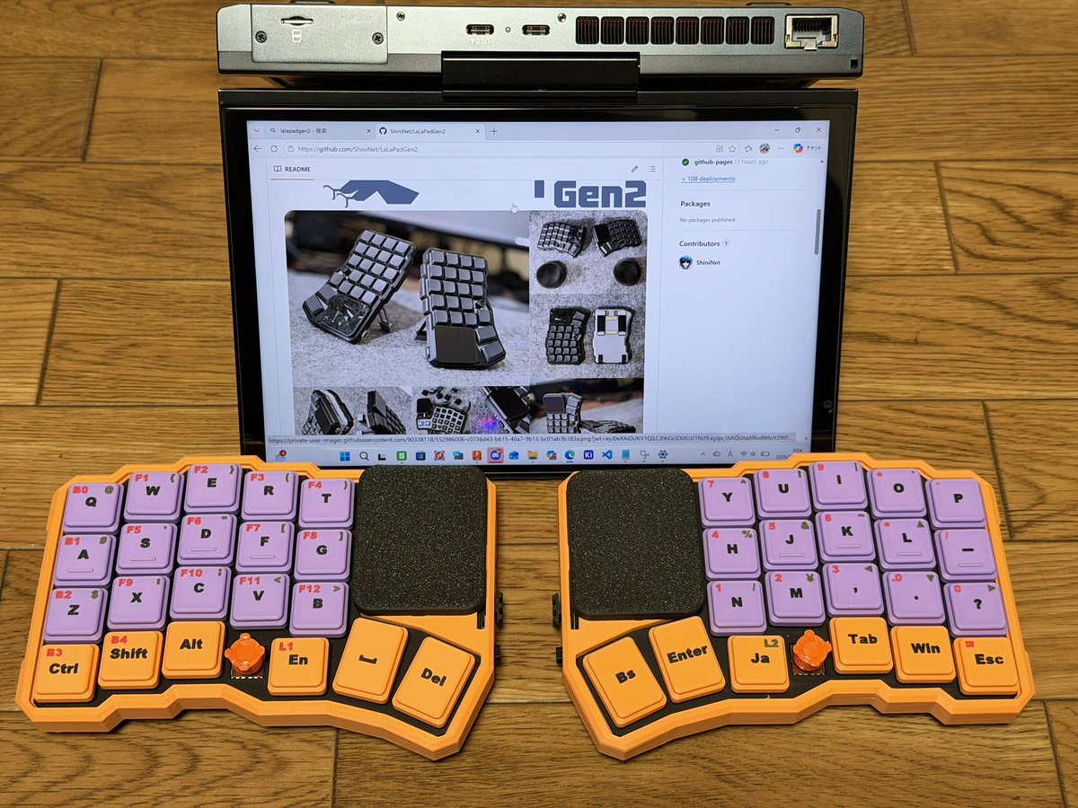 LaLaPad gen2キーキャップ全部出来たー🤩 #LaLaPad gen2