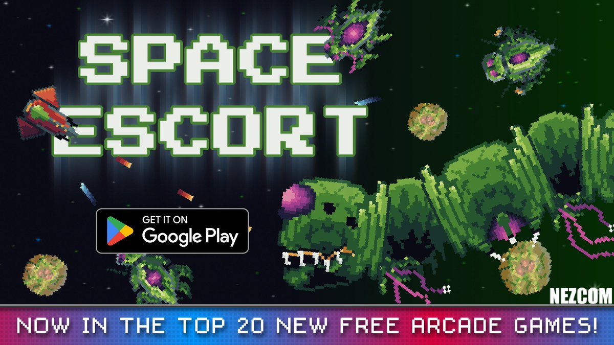 NEZCOMLLC's tweet photo. We're SUPER excited to see our new pixel art arcade shooter in the TOP 20 NEW FREE ARCADE GAMES on Google Play!
We are currently working on some exciting new features that will be out soon!

https://t.co/kGyciMijZR

#gamedev #topcharts #googleplay #mobilegaming #arcadegame https://t.co/HKikYaxIJW