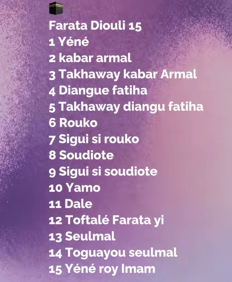 Ma bakhé lénko 🙏