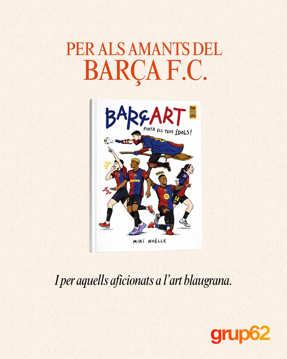 Grup62's tweet photo. Avui el barcelonisme decideix el futur del club. 💙❤️
Però més enllà de les urnes, hi ha una història que uneix i una passió que es transmet de generació en generació.
El Barça no només es mira. El Barça també es llegeix.
I tu, ja tens la teva llibreria blaugrana? #Grup62 https://t.co/NKWU34s736